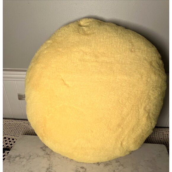 Smiley Face Fuzzy Plush Pillow 16” Tall. Smoochy Pals. - Picture 3 of 5